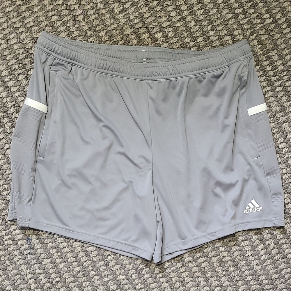 Adidas Gray Athletic Shorts 2XL